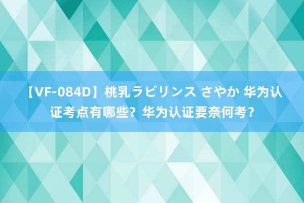【VF-084D】桃乳ラビリンス さやか 华为认证考点有哪些？华为认证要奈何考？