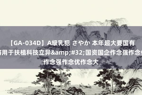 【GA-034D】A級乳犯 さやか 本年超大要国有成本金将用于扶植科技立异&#32;国资国企作念强作念优作念大