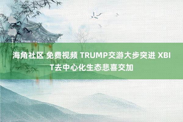 海角社区 免费视频 TRUMP交游大步突进 XBIT去中心化生态悲喜交加